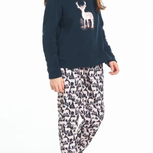 Pyjama Polaire Biche - Marine