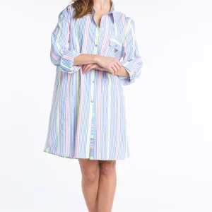 Chemise Grand-père Fluo - multicolore