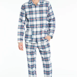 Pyjama Boutonné Logan - Bleu