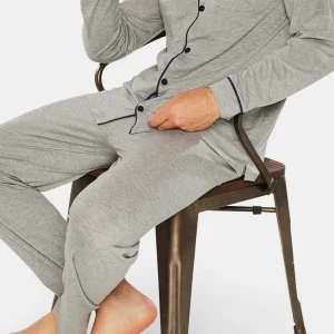 Pyjama boutonné Gris Chiné