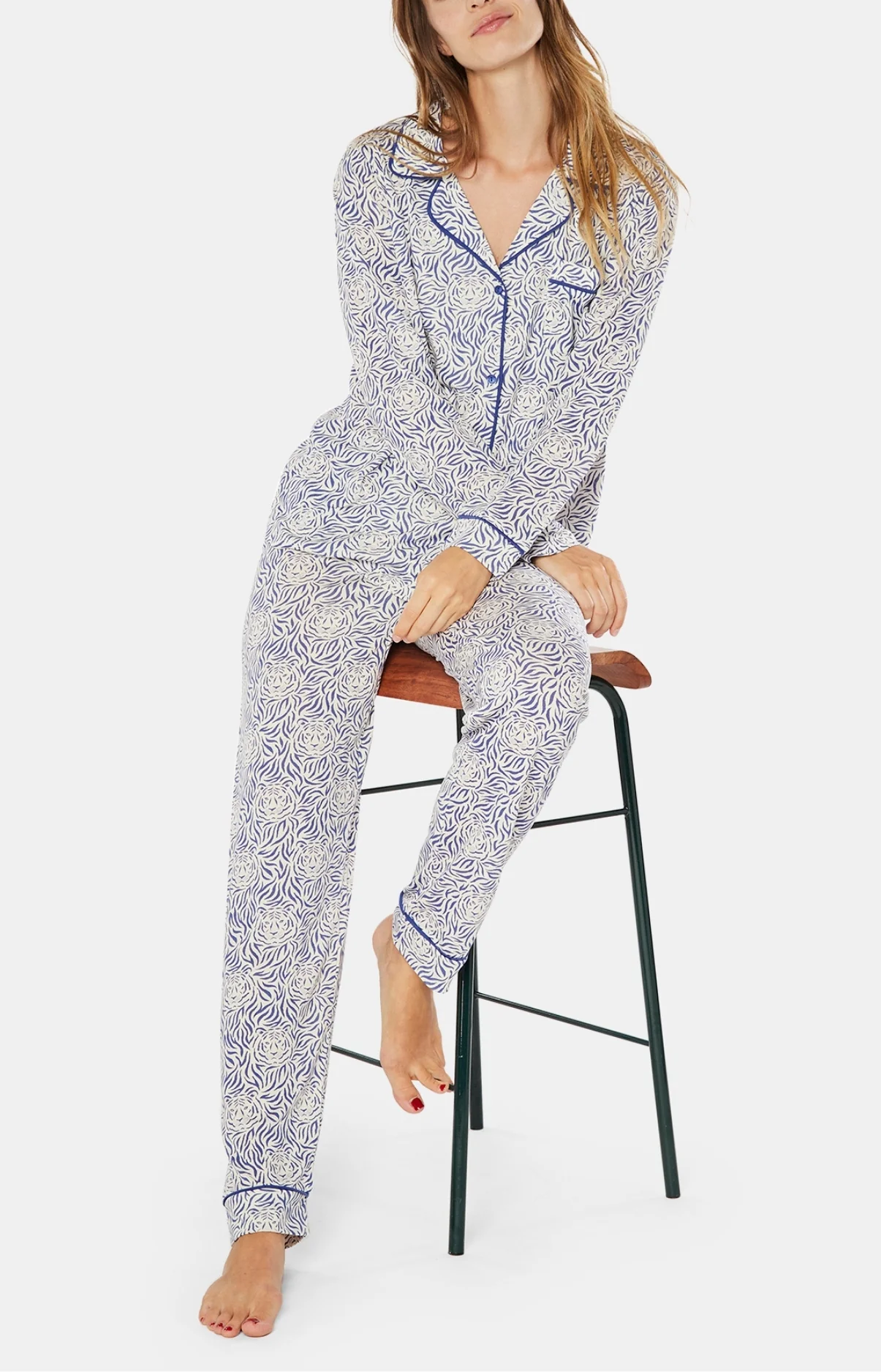 Pyjama boutonné Tigre