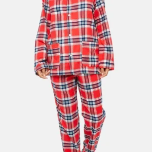 Pyjama Boutonné Logan - Rouge