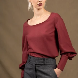 Pull Femme Bordeaux en Laine – Certitude