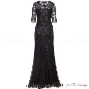 Robe années 20 longue