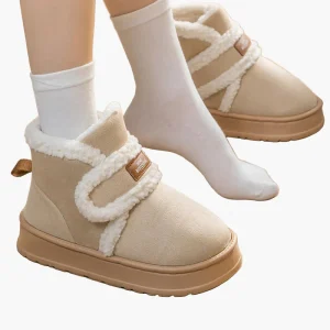 Chaussons bottines d'intérieur chauds pour femmes, style cocooning et confort quotidien