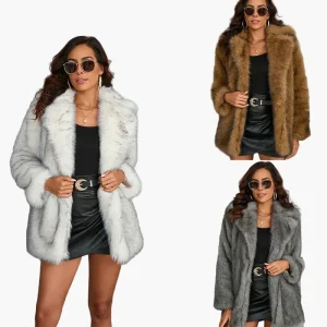 Manteau femme chic style urbain élégant pour l'hiver