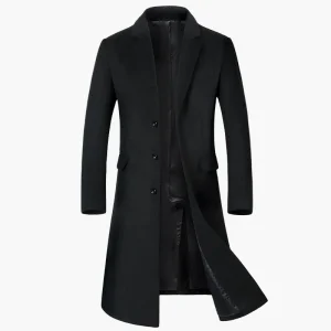 Manteau long homme style élégant pour affaires et occasions formelles