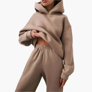 Ensemble Survêtement Décontracté Femme - Hoodie Oversize et Jogging Confortable pour la Maison et les Loisirs