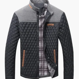 Veste matelassée homme style bomber casual pour l’automne et l’hiver