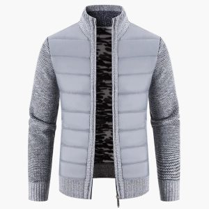 Veste décontractée pour homme style urbain à manches longues avec fermeture éclair