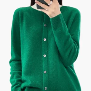 Cardigan élégant femme style décontracté parfait pour l'automne et l'hiver