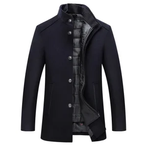 Manteau classique pour homme - Élégance urbaine et chaleur hivernale