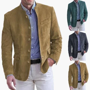 Veste élégante style blazer pour homme – Idéale pour les occasions habillées ou décontractées