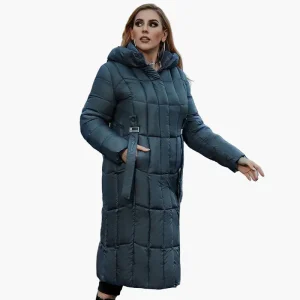 Manteau Doudoune Long Femme Grande Taille Élégant Hiver Urbain