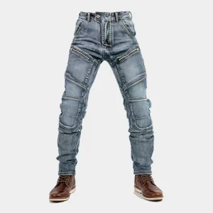 Christian – Pantalon de Moto Homme avec Fermeture Éclair