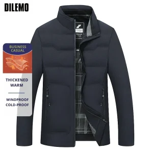 Veste Homme Business Casual Hiver Chaude et Coupe-Vent