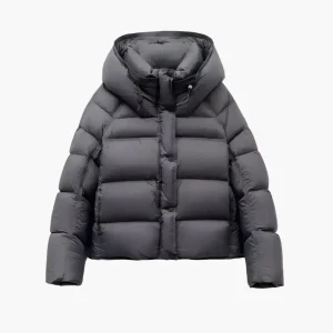 Doudoune épaisse à capuche tendance pour femme – Style urbain et confort hivernal