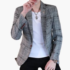 Blazer décontracté homme style urbain chic pour occasions et sorties