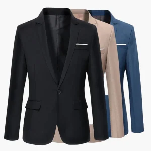 Veste de costume homme élégante coupe slim pour affaires et occasions formelles