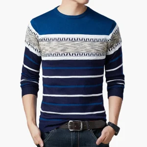 Pull homme à rayures style casual chic pour tous les jours