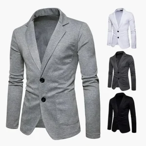 Veste blazer décontractée homme style moderne pour affaires ou loisirs