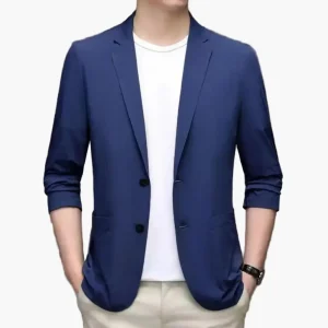 Blazer décontracté pour homme style moderne, idéal pour les occasions professionnelles et quotidiennes