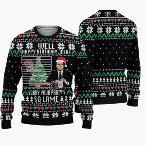 Pull de Noël Homme Style Ugly Sweater – Humour Série Télé, Fête de Noël