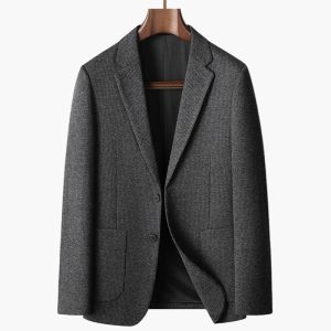 Veste Blazer Homme Élégant Style Business Décontracté pour Bureau et Occasions Formelles