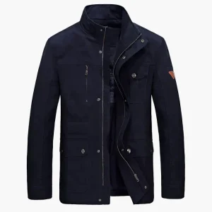 Veste décontractée homme à poches multiples style urbain pour usage quotidien