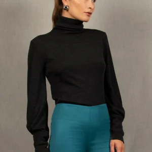 Sous-Pull Femme Gris Anthracite en Laine – Certitude