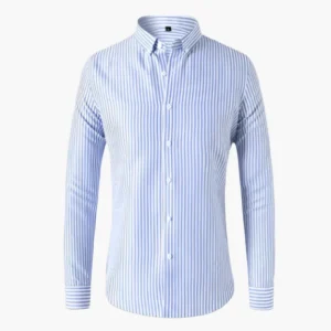 Chemise à Rayures Élégante pour Homme - Style Classique et Polyvalent