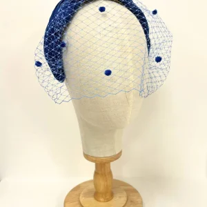 A chic a chic création - Voilette bleu marine