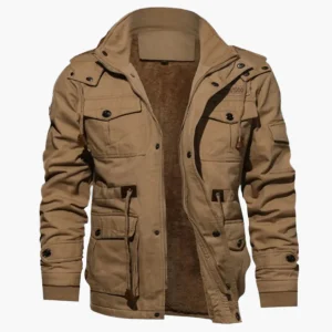 Veste d'hiver pour homme style militaire polyvalente et élégante