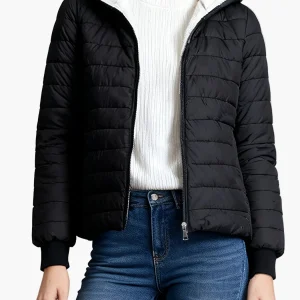 Veste matelassée d'hiver femme style urbain à capuche