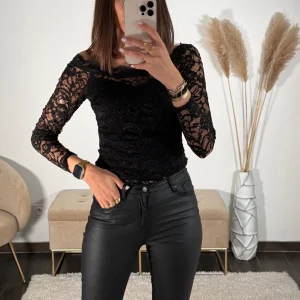 BODY NOIR DENTELLE GWEN