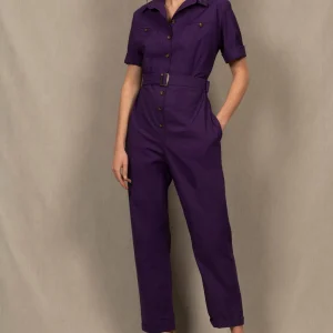 La combinaison pantalon femme coton violet Parenthèse