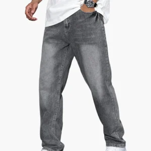 Jean décontracté ample pour homme style urbain polyvalent