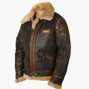 Blouson aviateur vintage épais pour homme – Style rétro hiver, confort et élégance