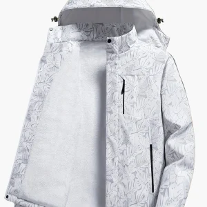 Veste de randonnée imperméable à capuche pour homme – Style sportif et urbain, idéale pour l’extérieur
