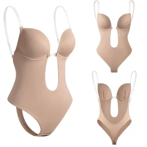 Body gainant sculptant femme style invisible push-up – Idéal sous vêtements moulants ou robes de soirée