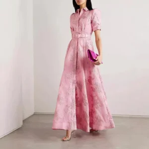 Robe longue élégante style A-ligne pour femme, idéale pour occasions et soirées socialites