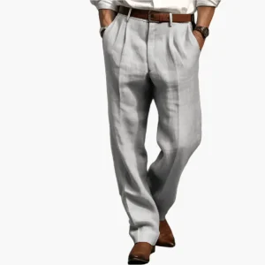 Pantalon rétro élégant pour homme, coupe ample, style casual ou habillé