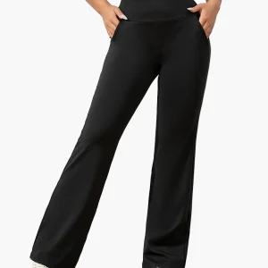 Pantalon évasé de yoga femme style moderne pour sport et détente