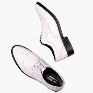 Chaussures Richelieu Homme Classiques à Détail Brogue pour Tenue Habillée et Business