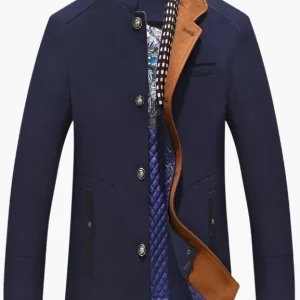 Manteau Style Pea Coat Slim pour Homme Élégant et Sophistiqué – Idéal Soirées et Événements