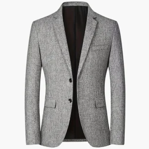 Blazer classique homme coupe ajustée style affaires et occasions habillées