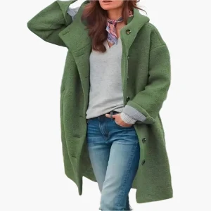 Manteau d'Hiver Femme Élégant Style Oversize Idéal pour Temps Froid et Urbain