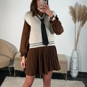 ROBE SCHOOL BEAR CHOCO