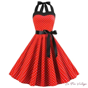 Robe à pois année 60