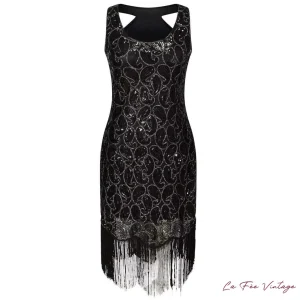 Robe noire style années 20